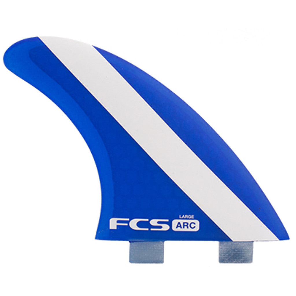 FCS Arc PC Large Tri Fin Set - Blue