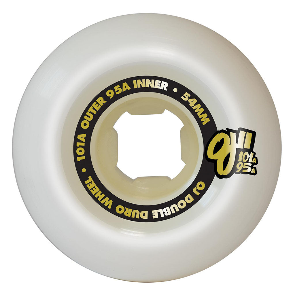 OJ Wheels 54mm Shin Sanbongi Dolphins Gold Double Duro White Mini Combo 101a/95a - White