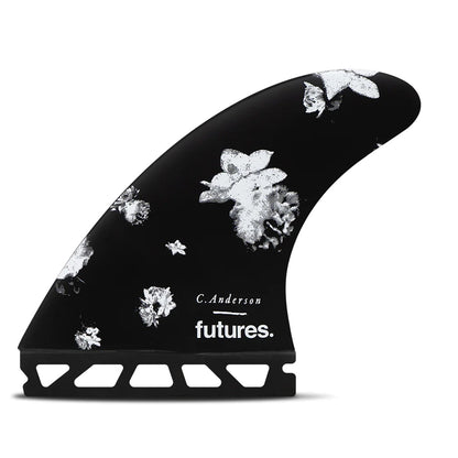 Futures Fins - Ando Blackstix Thruster - Black/Large - Seaside Surf Shop 