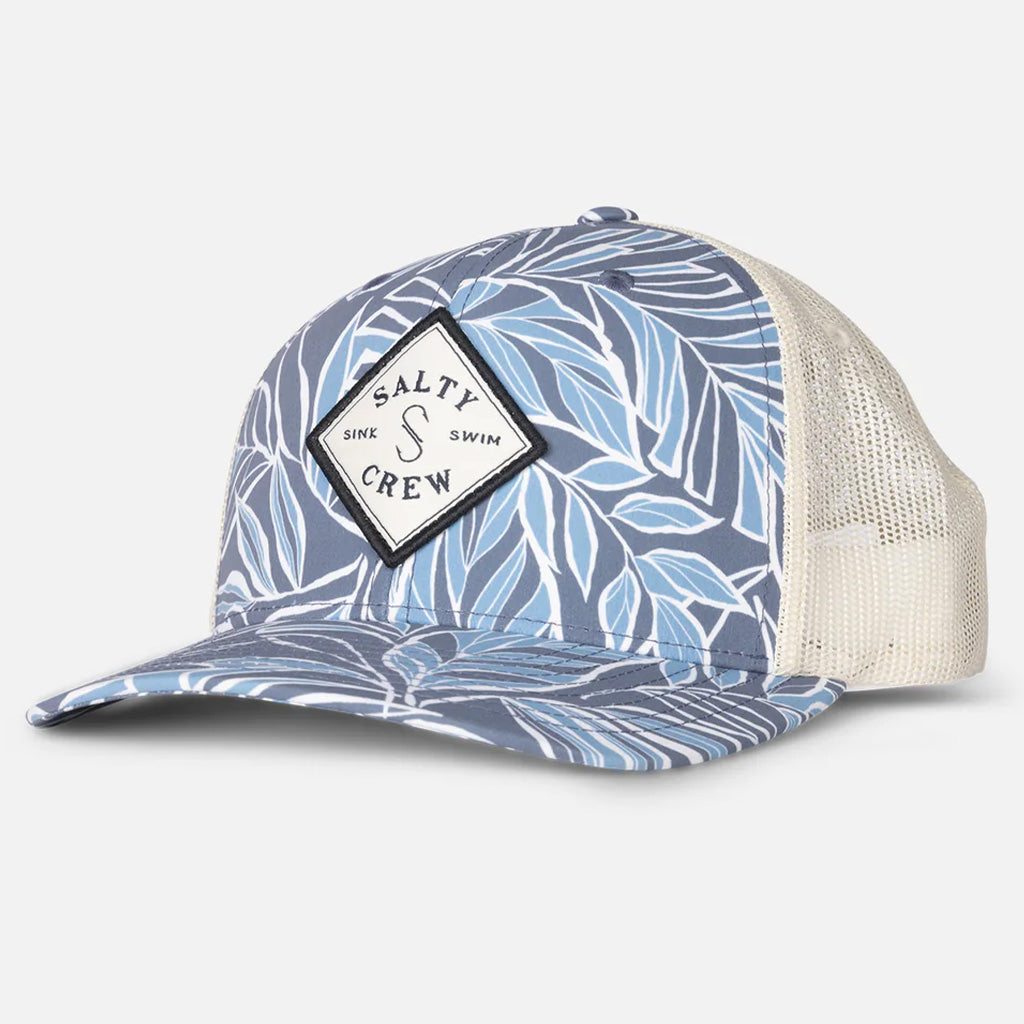 Salty Crew Womens Sealine Retro Trucker Hat - Fin Blue