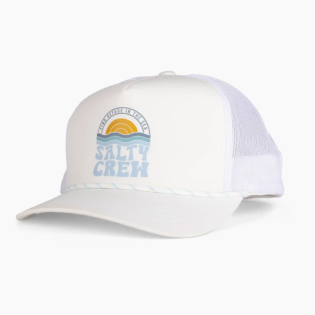 Salty Crew Womens Sundown Trucker Hat - Off White