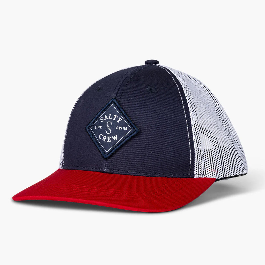 Salty Crew Mens Sealine Retro Trucker - Navy/Red