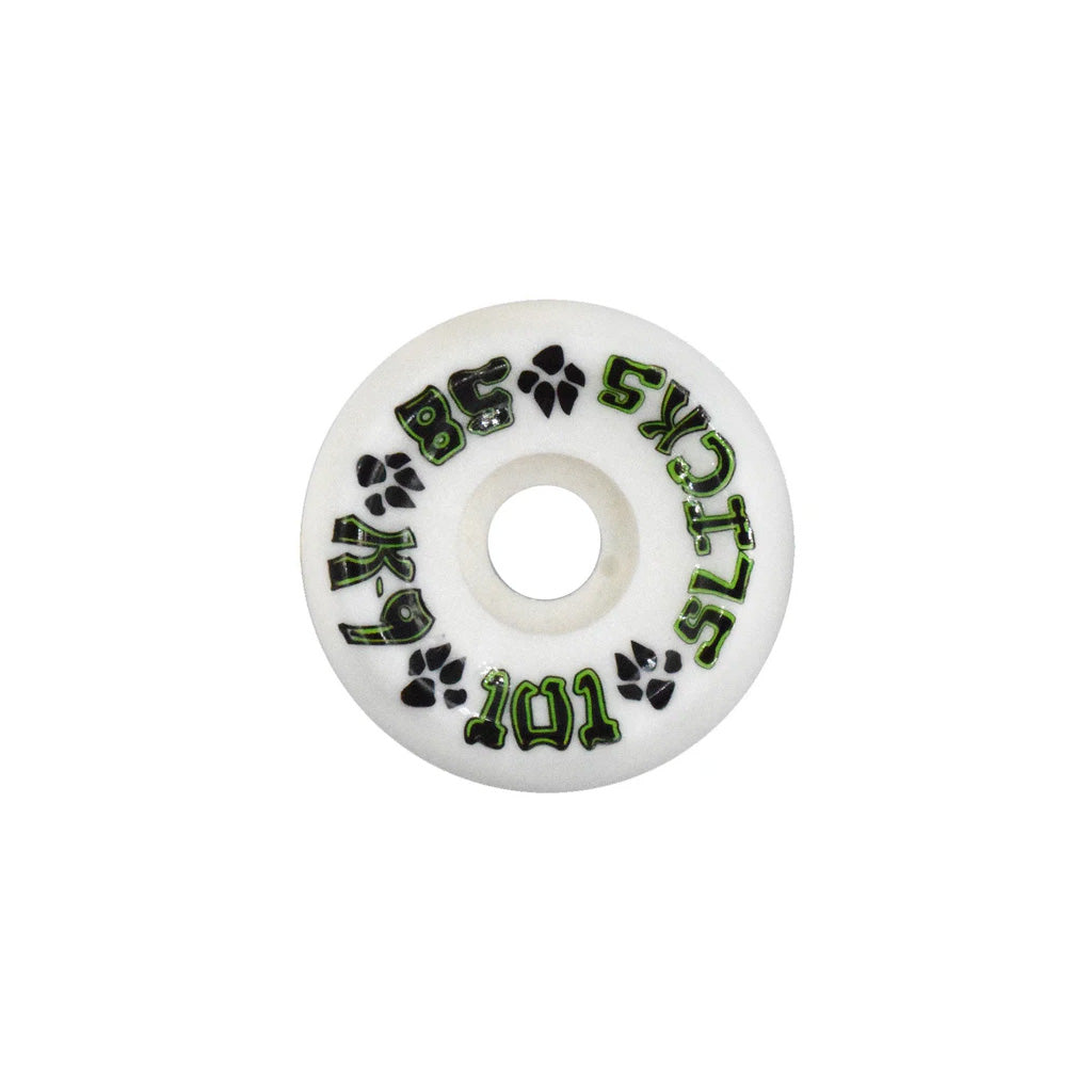 Dogtown K-9 Slicks Wheels - 58mm x 99a - White (Set of 4)