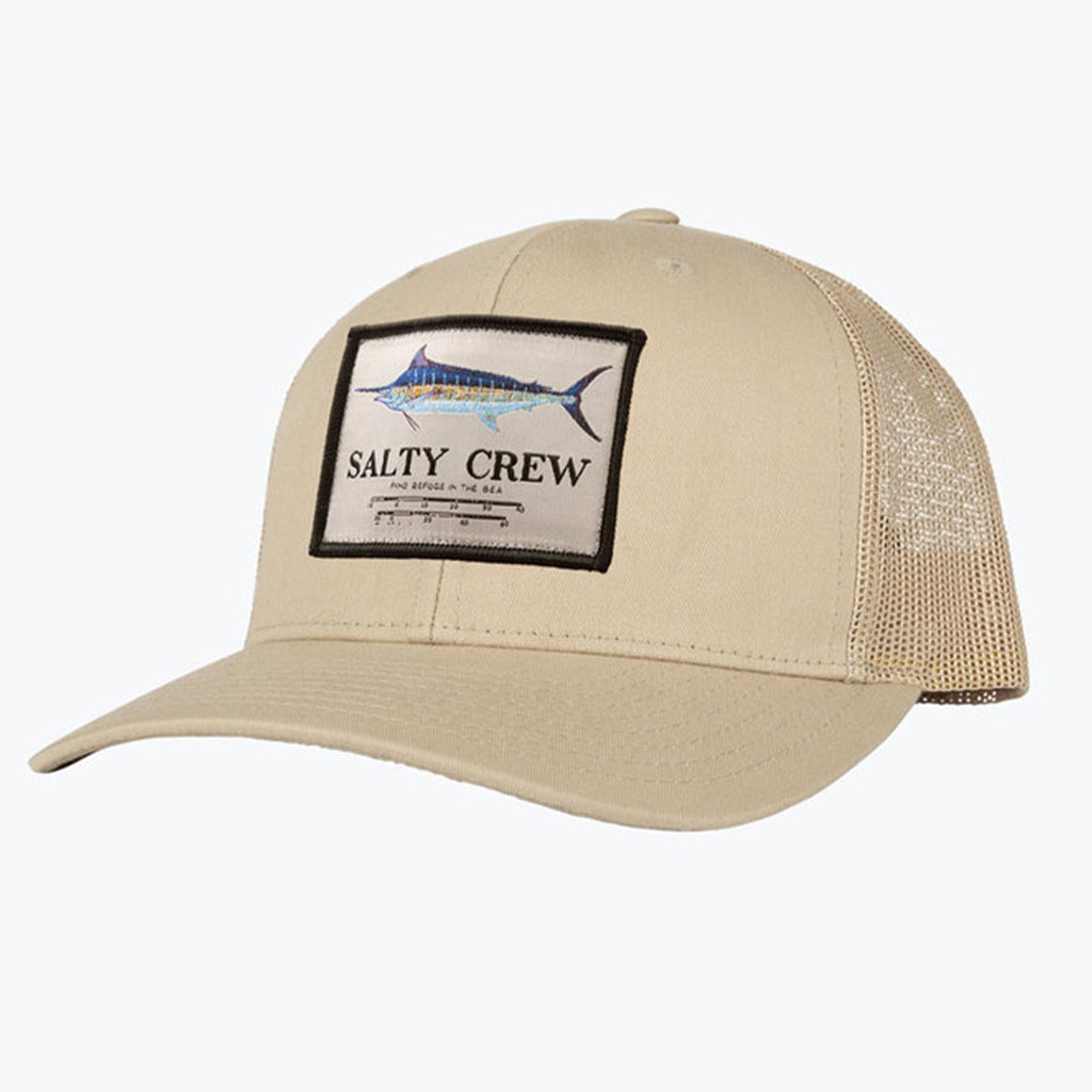 Salty Crew Mens Marlin Mount Retro Trucker - Khaki