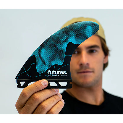 Futures Fins Jack Robinson Honeycomb Thruster  - Aqua/Large