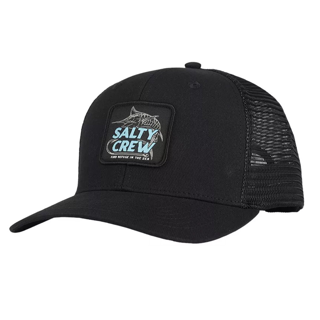 Salty Crew Mens Hook up Twill Retro Trucker - Black