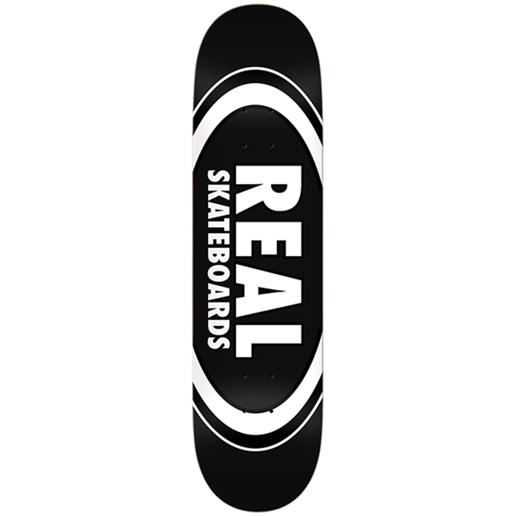 Real Classic Oval Deck-8.25&quot; black - Seaside Surf Shop 