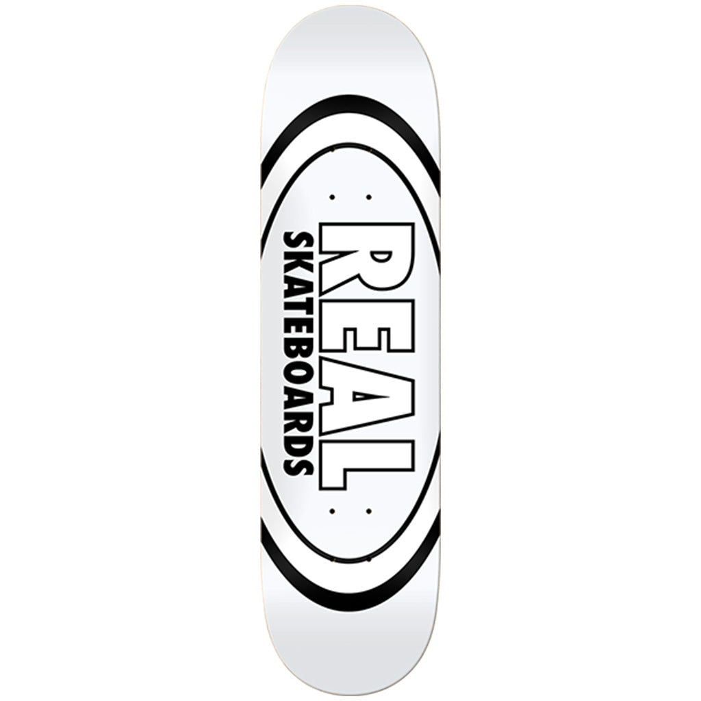 Real Classic Oval Deck-8.38&quot; white - Seaside Surf Shop 