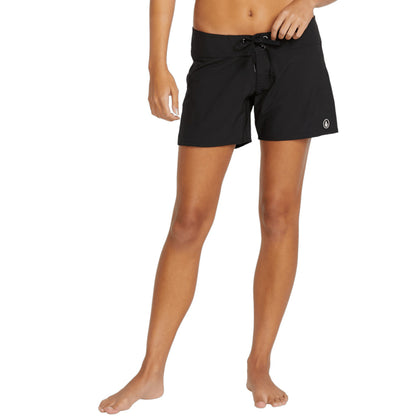 Volcom Womens Simply Solid 5&quot; Boardshort - Black