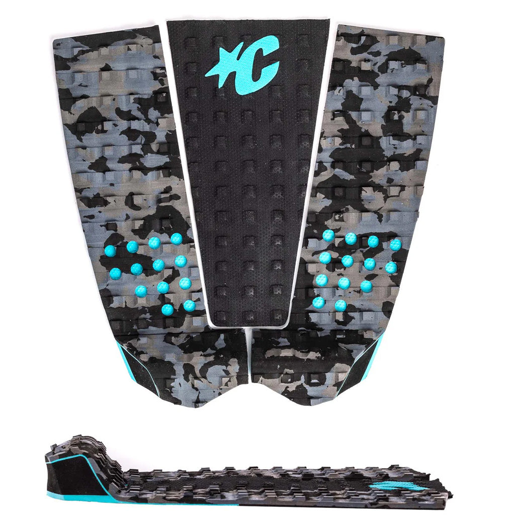 Creatures Italo Ferreira Lite Ecopure Traction Pad - Carbob Camo Fluro Blue Black