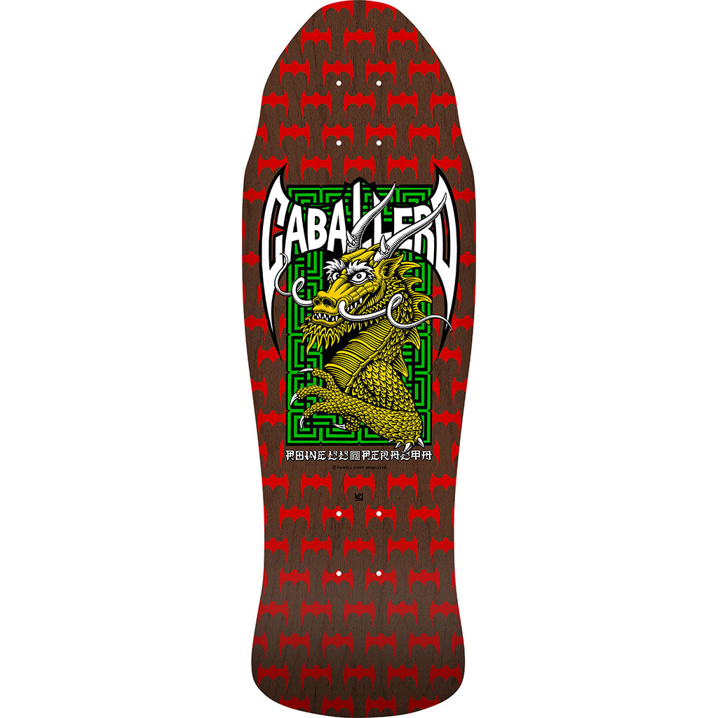 PP Steve Cab Street Reissue Skateboard 9.625&quot; Deck - Red Brown Stain