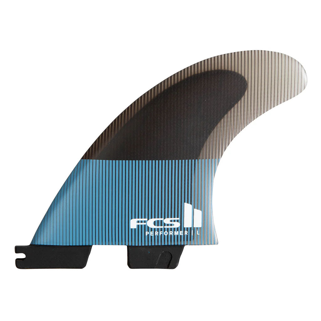 FCS II Performer PC Large Tri Fins - Tranquil Blue