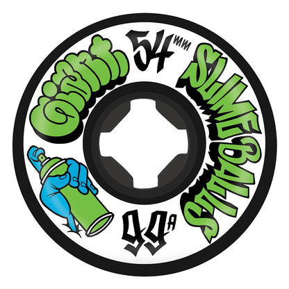 Slime Balls Wheels 54mm Mike Giant Speed Balls Black 99a - Black