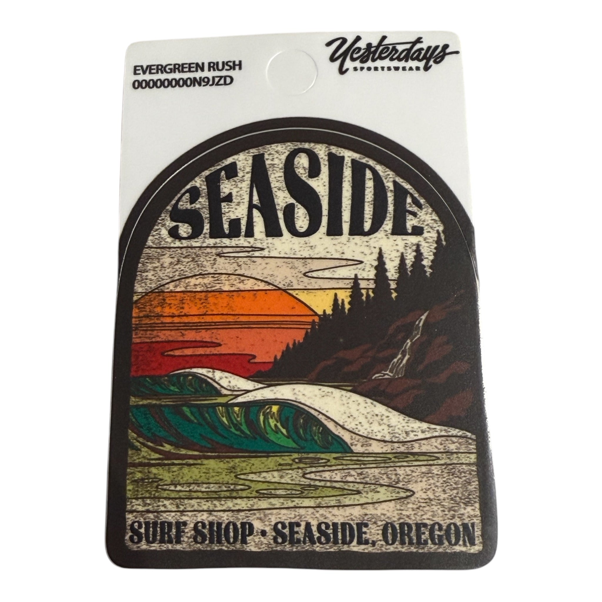 Seaside Surf Shop - North End Sticker - 3&quot;x2.5&quot;