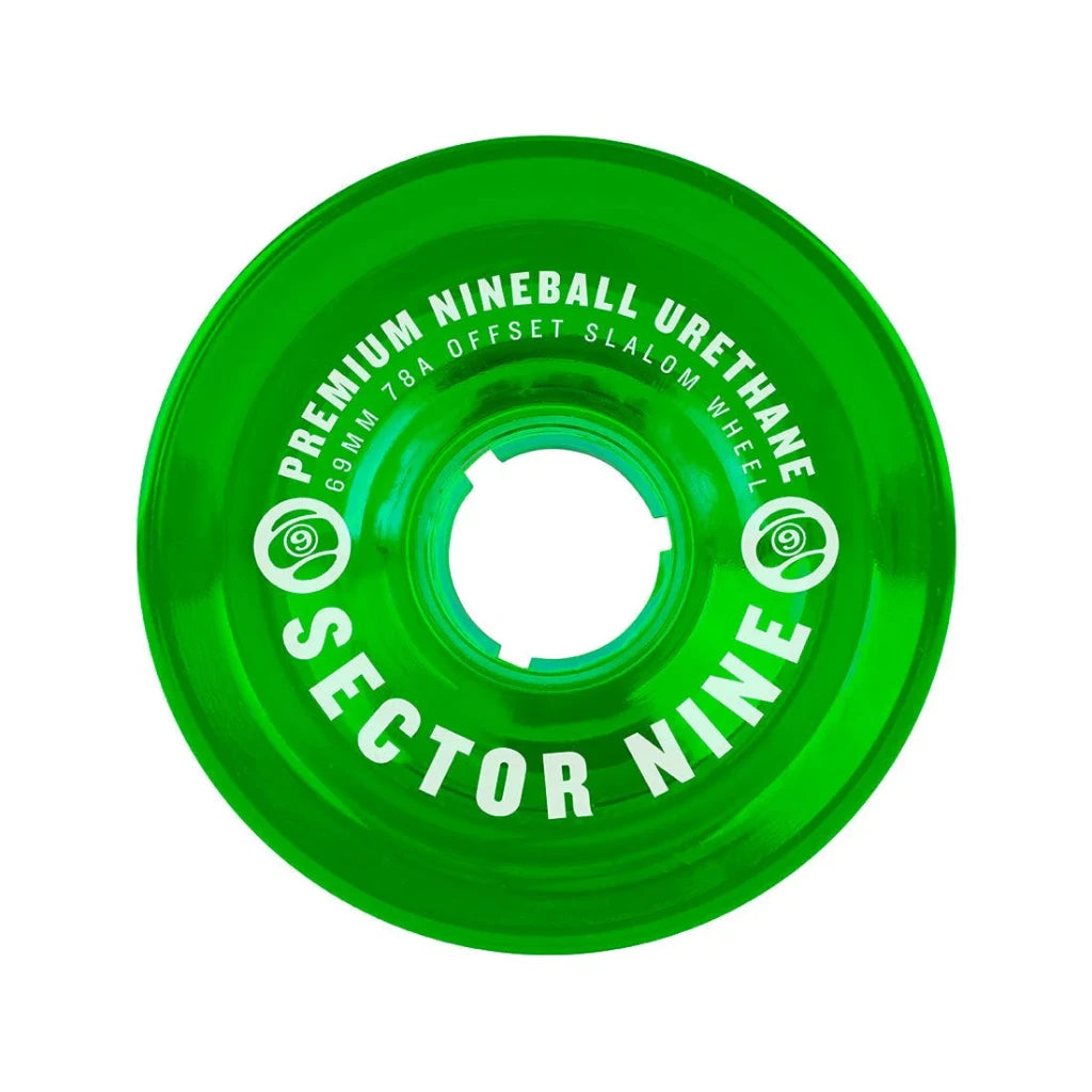 Sector 9 70mm 78A Nineballs Wheel Set - Green