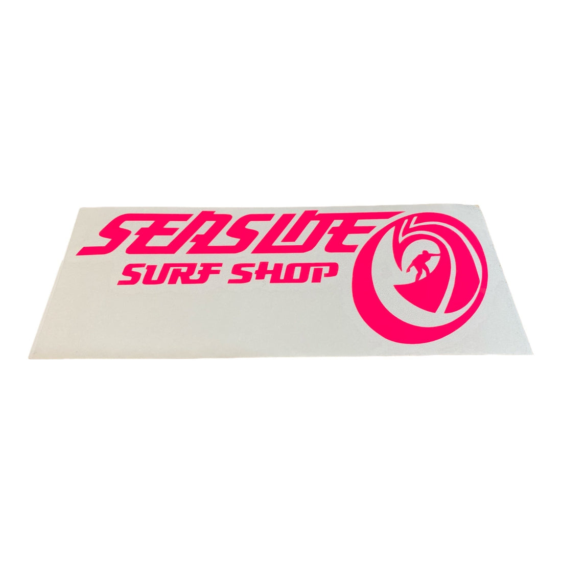 Seaside Surf Shop - OG Rider Transfer Sticker - 8x3&quot; Hot PInk