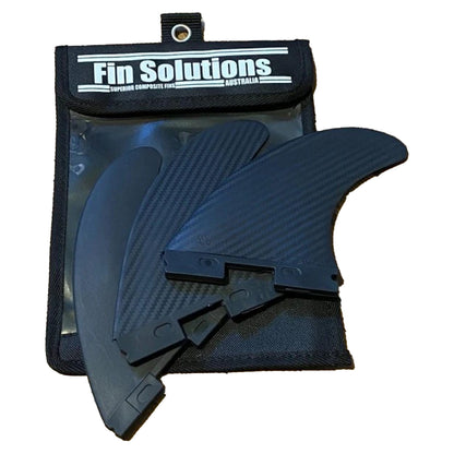 Fin Solutions G-5 Superior Composite Surfboard Fins - FCSII Base - Black