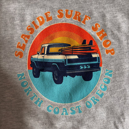 Seaside Surf Shop Youth Beach Truck Pullover Hoody - Grey Heather