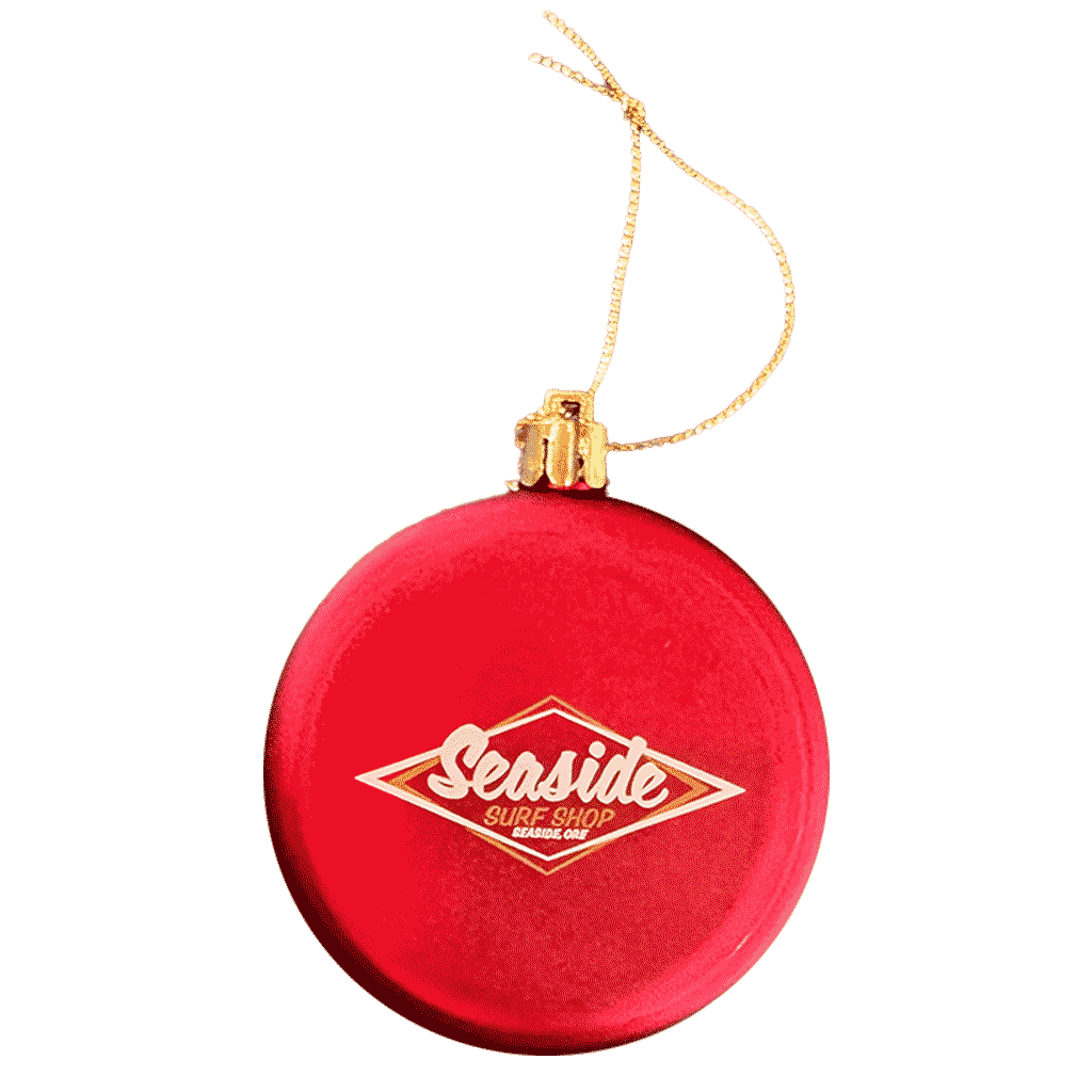 Seaside Surf Shop Christmas Tree Ornaments