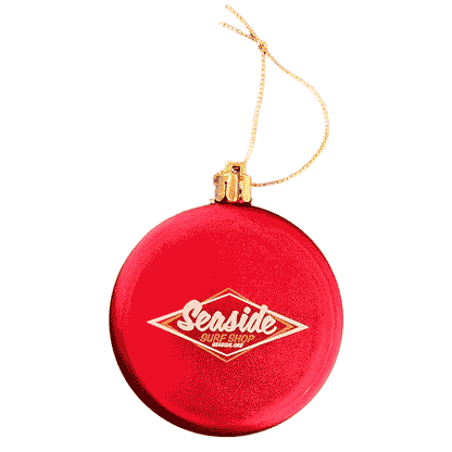 Seaside Surf Shop Christmas Tree Ornaments