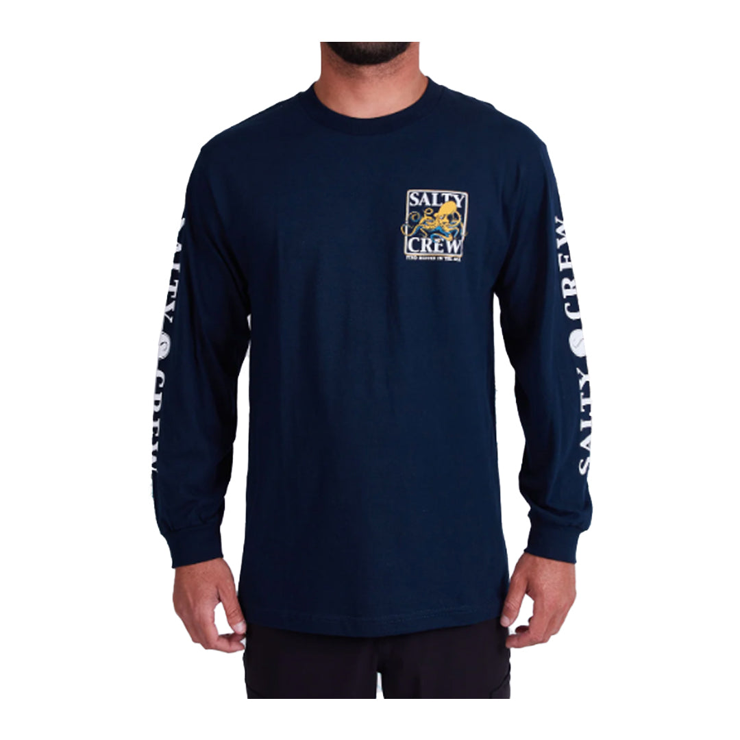 Salty Crew Mens Ink Slinger L/S Tee - Navy