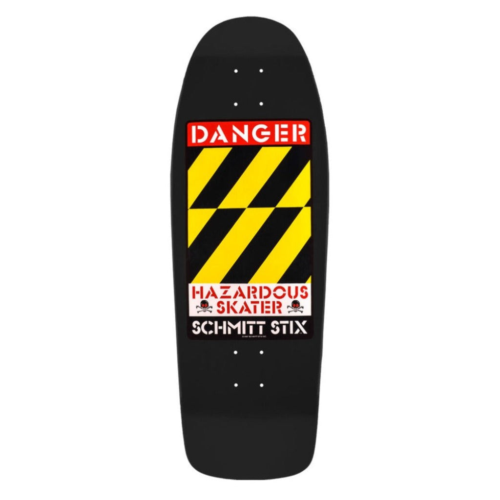 Schmitt Stix Danger Deck 10.125&quot;x30.5 Skate Deck - Black