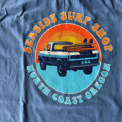 Seaside Surf Shop Youth Beach Truck Tee - Indigo