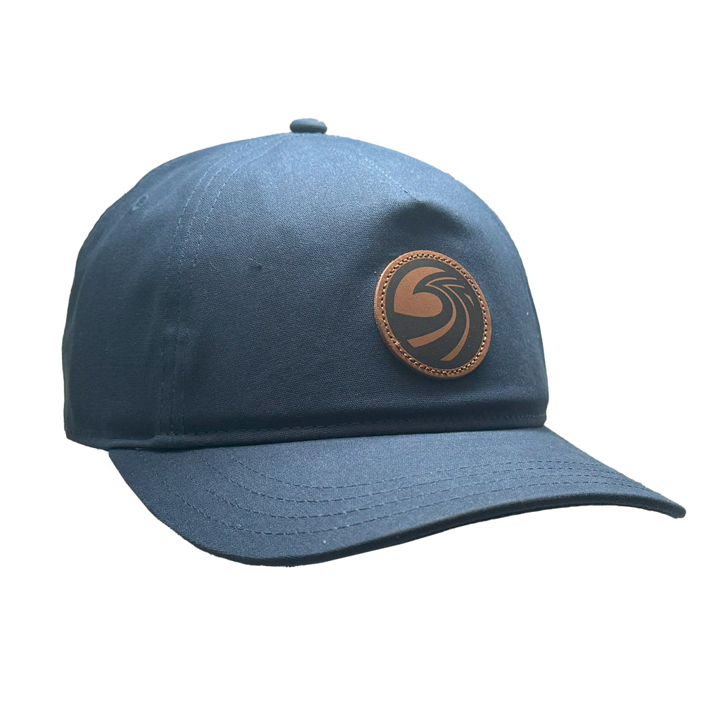 Seaside Surf Shop OG Wave Logo Badge Cap - Waxed Canvas/Insignia Blue - Seaside Surf Shop 