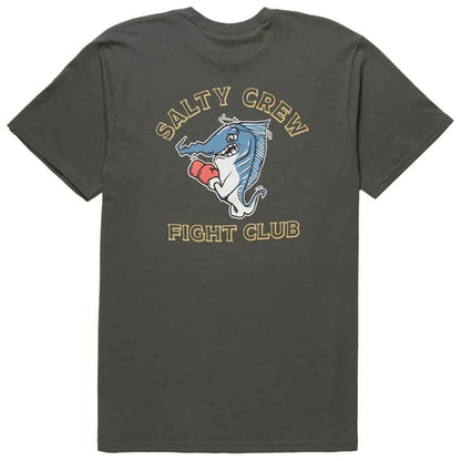 Salty Crew Mens Fight Club S/S Tee - Charcoal