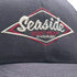 Seaside Surf Shop Vintage Logo Mid Crown Cap - Navy/Blue - Seaside Surf Shop 