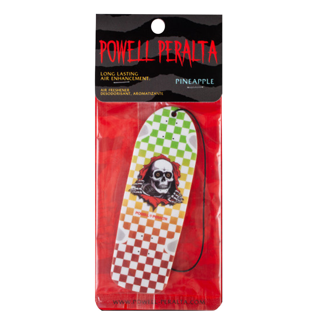 Powell Peralta Ripper Checker Rasta Fade Air Freshener - Pineapple Scent