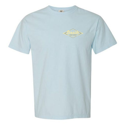 Seaside Surf  Garment Dyed Vintage Logo S/S Tee - Powder