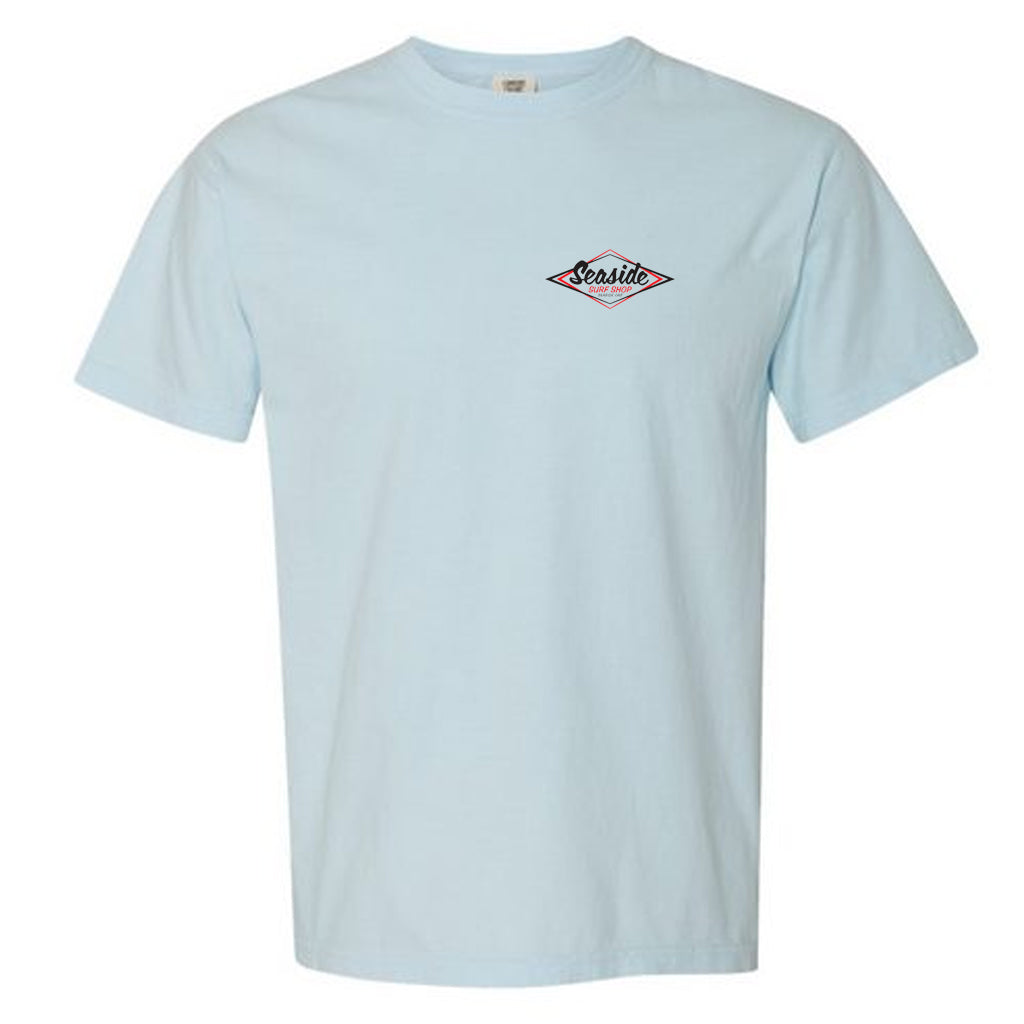 Seaside Surf Garment Dyed Vintage Logo S/S Tee - Powder