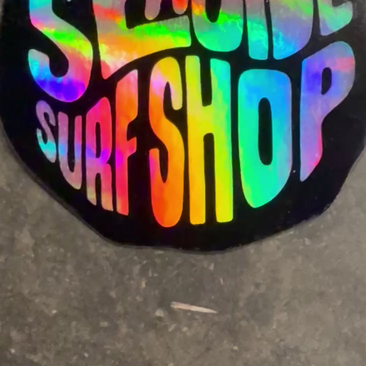 Seaside Surf Shop - Liquid Trip Holographic Sticker (3” x 3&quot;)