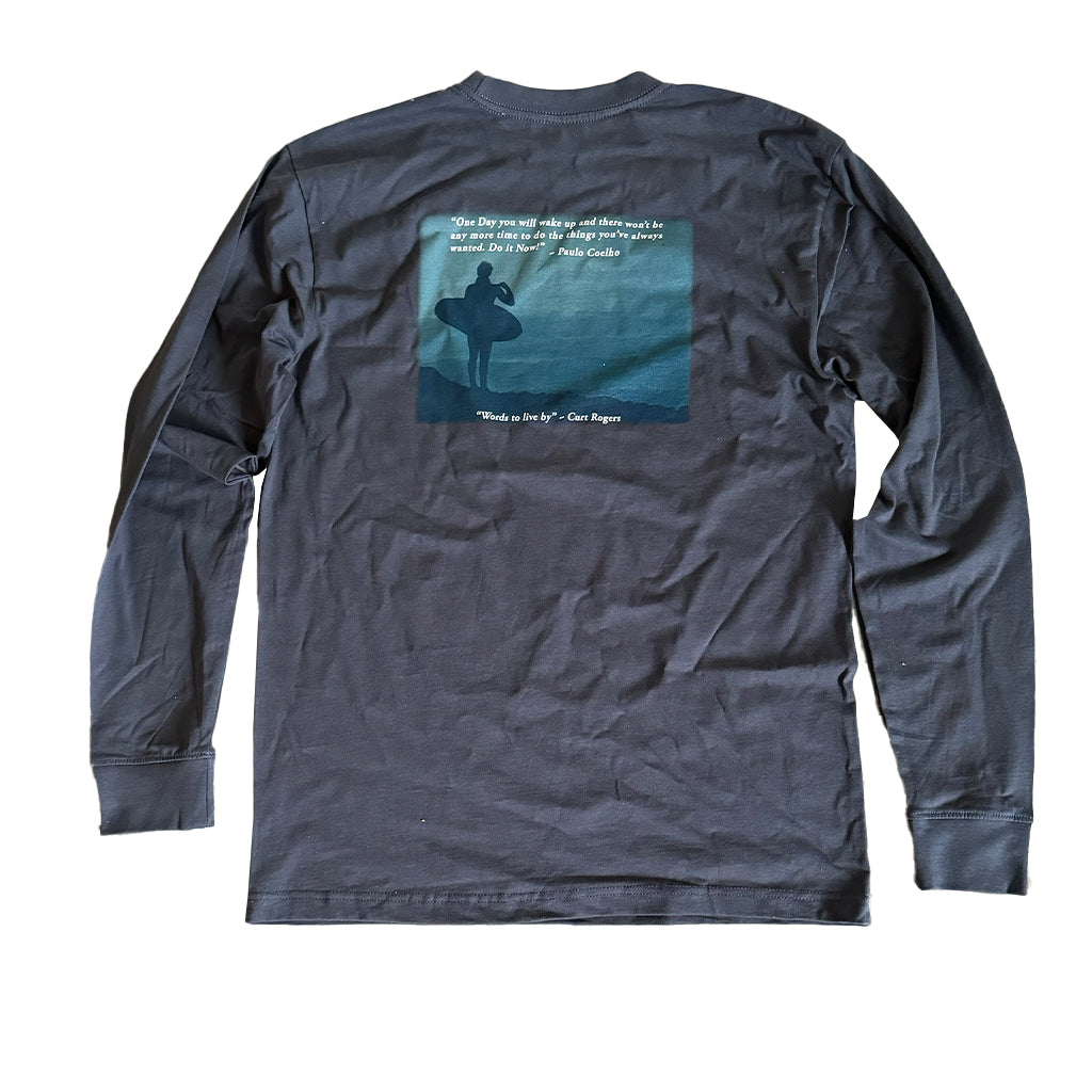 Seaside Surf x Curt Rogers ALS Fundraiser L/S Tee Unisex - Harbor Blue