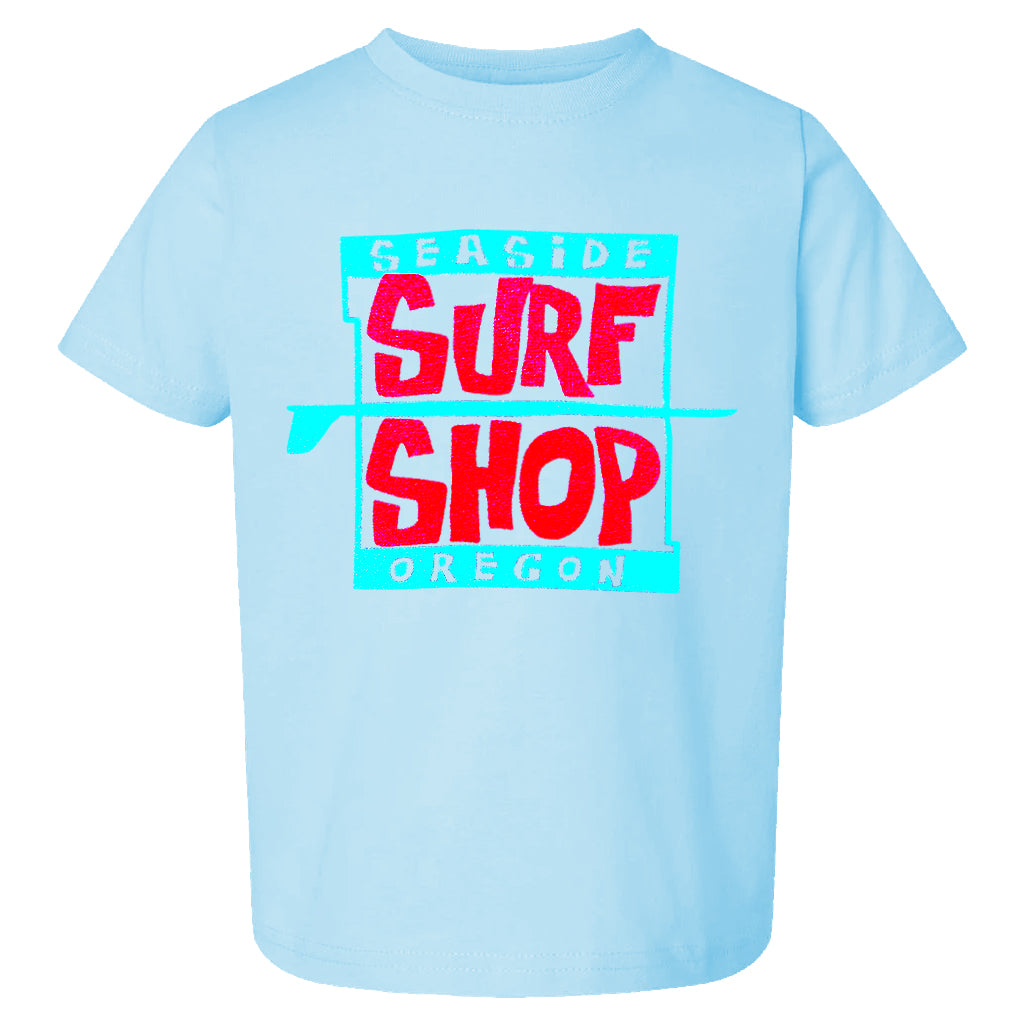 Seaside Surf Shop Surf Rats Toddler Tees - Light Blue