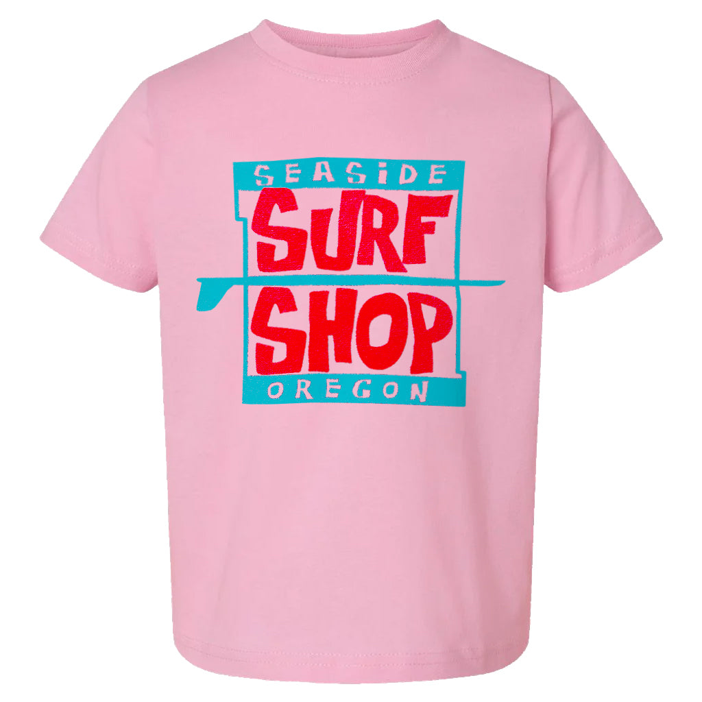 Seaside Surf Shop Surf Rats Toddler Tees - Pink