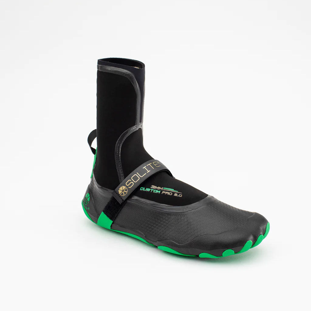 Solite Boots 3mm Custom Pro 2.0 Boot - 2023 Green/Black - Seaside Surf Shop 