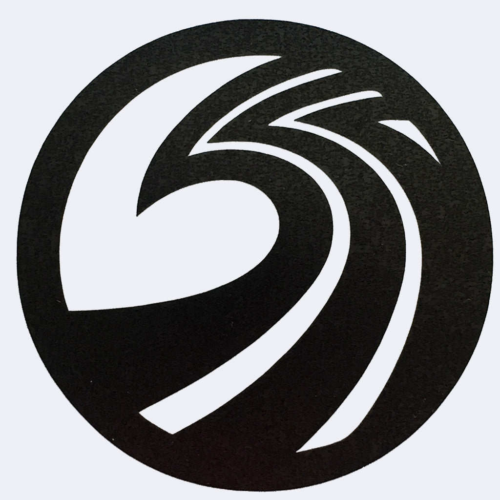 SSS - OG Wave Transfer Sticker - 3&quot; Black