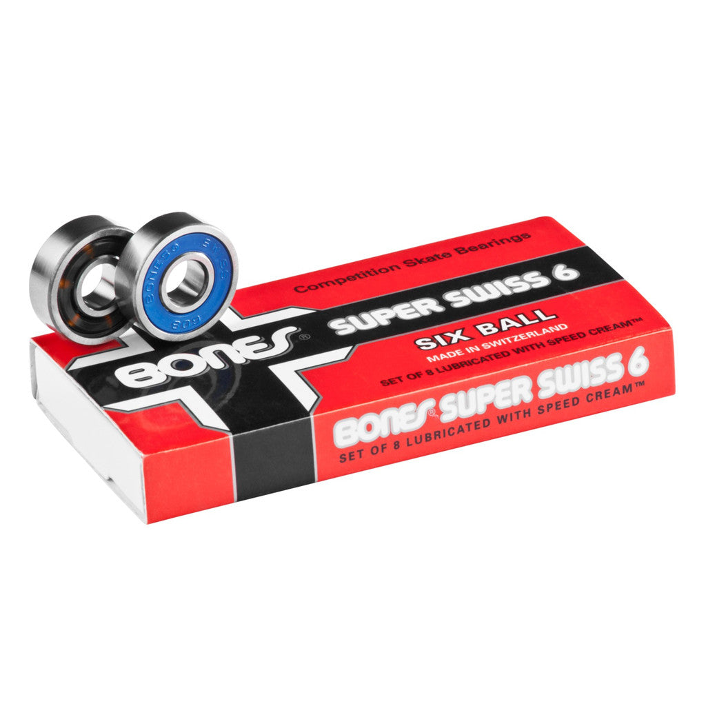 Bones Swiss Super Swiss 6 Bearings - Seaside Surf Shop 