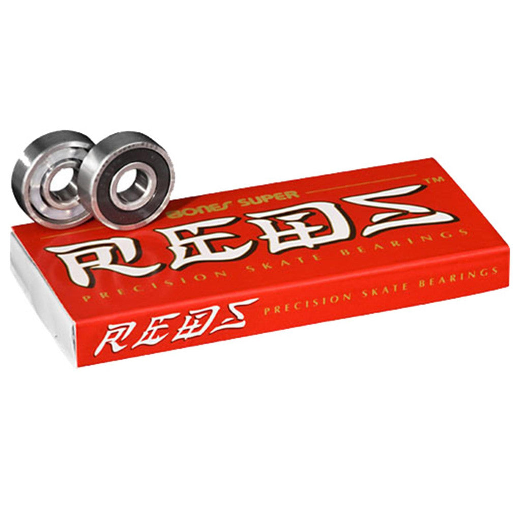 Bones Super Reds Skateboard Bearings 8 Pack - Seaside Surf Shop 