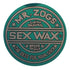 Sex Wax Classic Logo Stickers - 7" Metallic Green - Seaside Surf Shop 